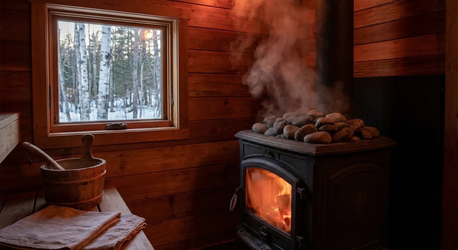 Tower Sauna interior